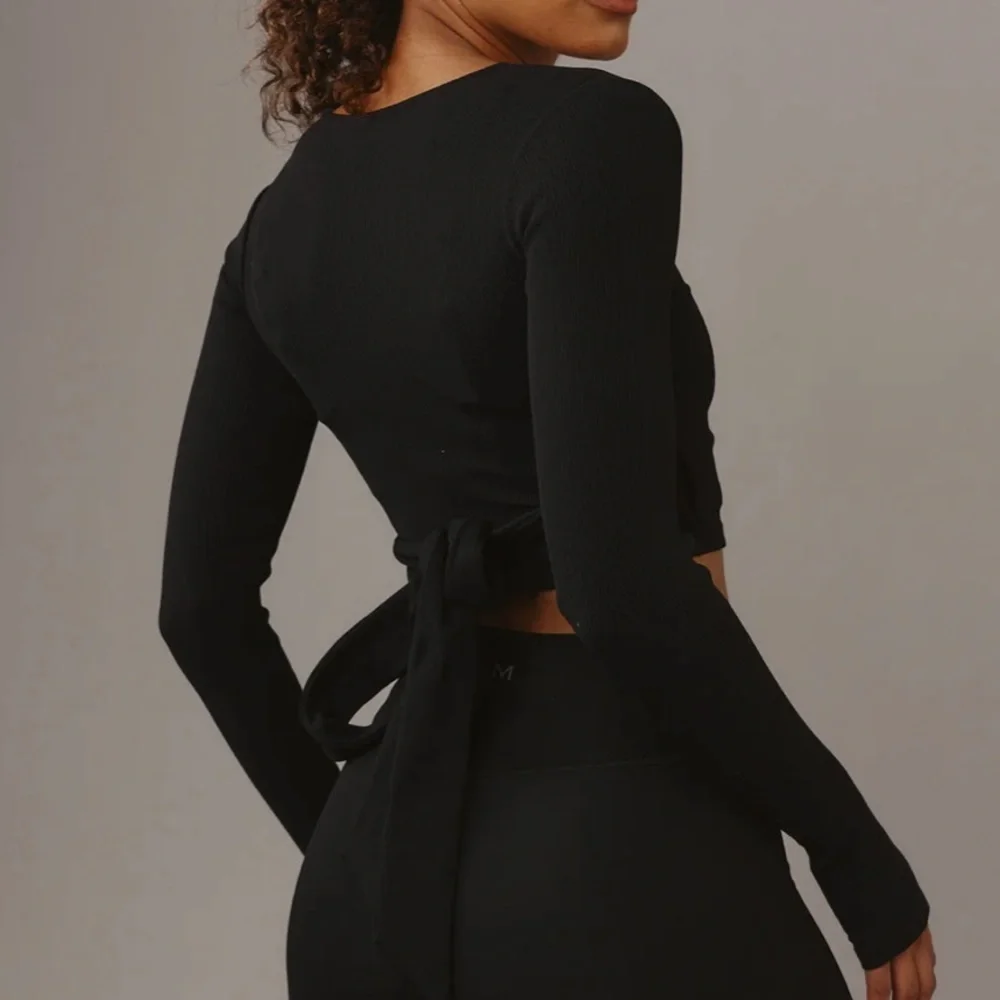Monday Body Yosemite Black Wrap Top - Picture 3 of 5